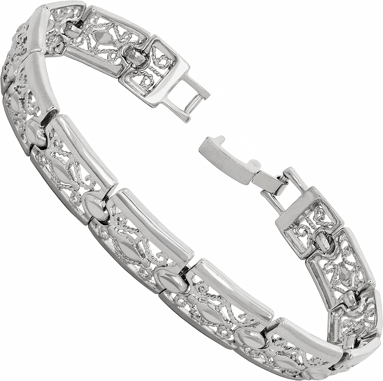 230816064825361_1 LIFETIME JEWELRY Filigree Bracelet for Women and Men 24k Real Gold Plated Charm - Image 1